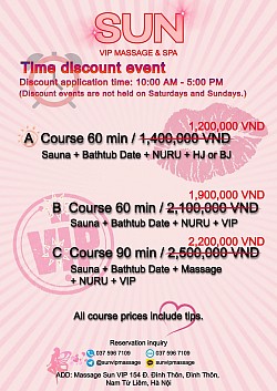 Discount Massage Menu